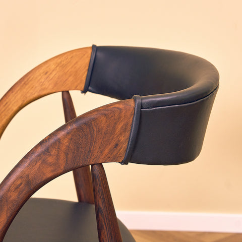 Danish dining chairs in Santos rosewood by Orte Mobelfabrik