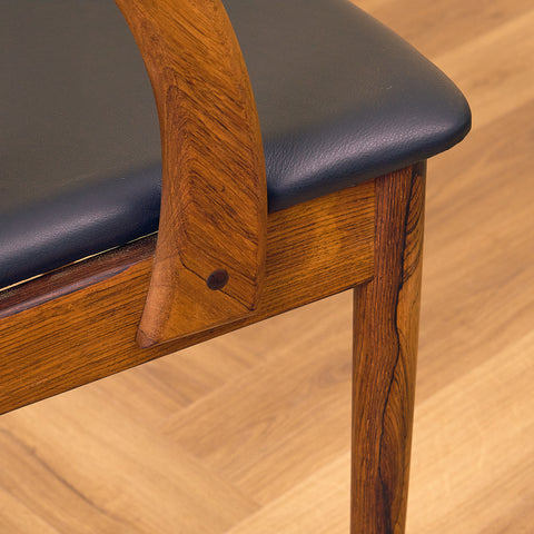 Danish dining chairs in Santos rosewood by Orte Mobelfabrik