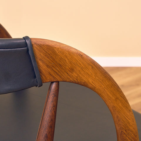 Danish dining chairs in Santos rosewood by Orte Mobelfabrik