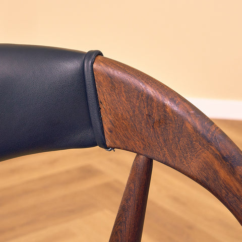 Danish dining chairs in Santos rosewood by Orte Mobelfabrik