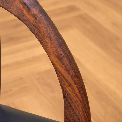 Danish dining chairs in Santos rosewood by Orte Mobelfabrik