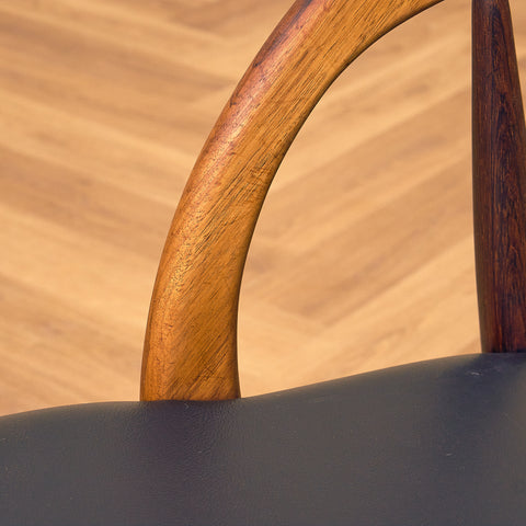 Danish dining chairs in Santos rosewood by Orte Mobelfabrik