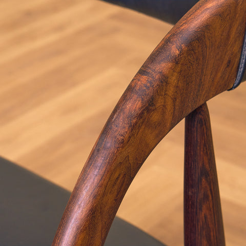 Danish dining chairs in Santos rosewood by Orte Mobelfabrik