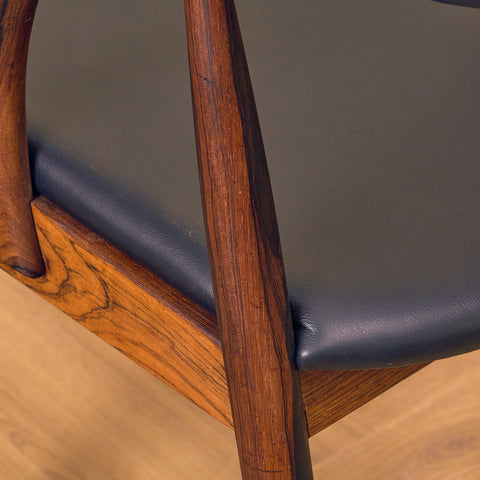 Danish dining chairs in Santos rosewood by Orte Mobelfabrik