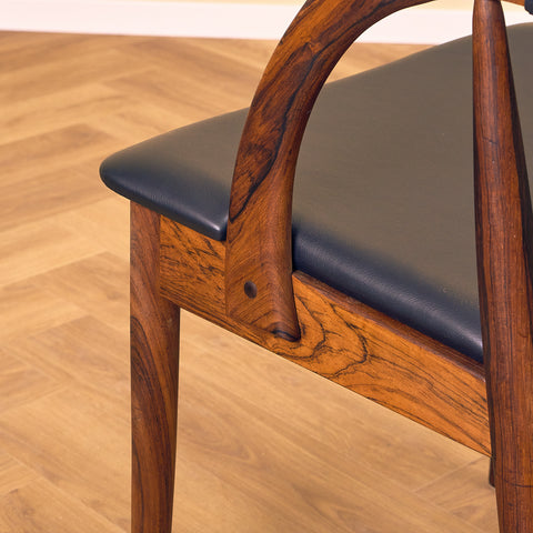 Danish dining chairs in Santos rosewood by Orte Mobelfabrik