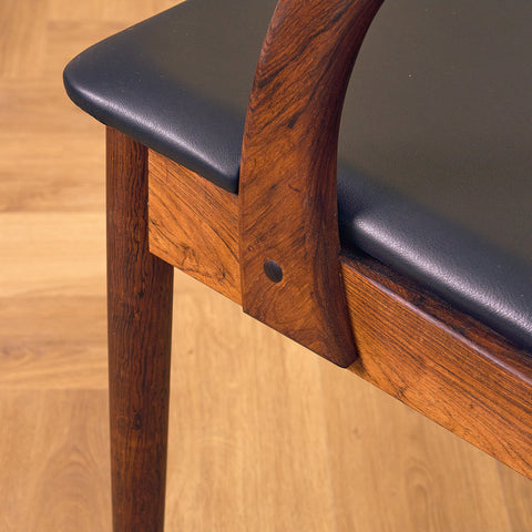 Danish dining chairs in Santos rosewood by Orte Mobelfabrik