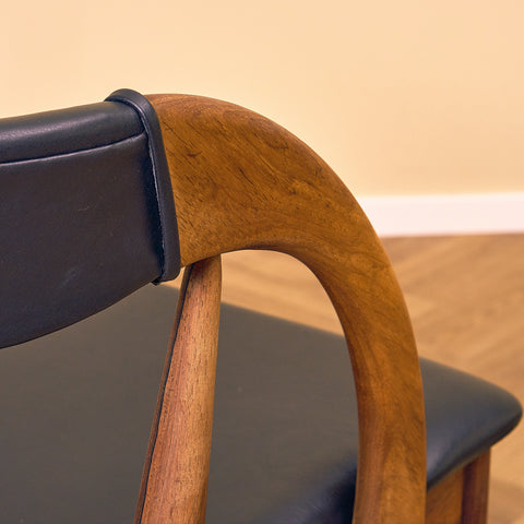 Danish dining chairs in Santos rosewood by Orte Mobelfabrik
