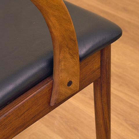 Danish dining chairs in Santos rosewood by Orte Mobelfabrik
