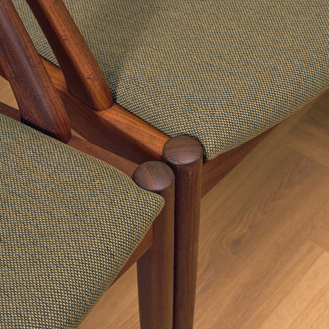 Danish dining chairs in walnut, model 31 by Kai Kristiansen