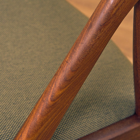 Danish dining chairs in walnut, model 31 by Kai Kristiansen