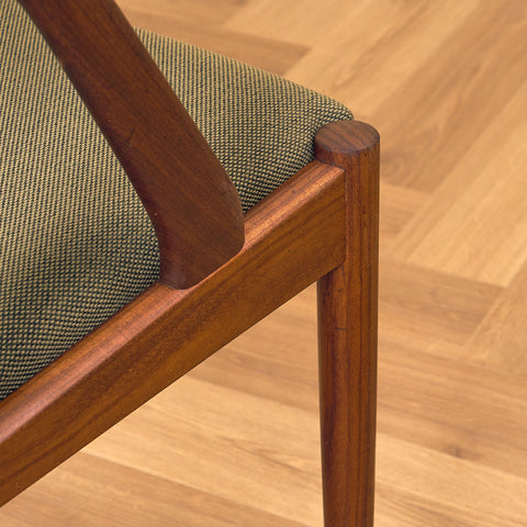 Danish dining chairs in walnut, model 31 by Kai Kristiansen