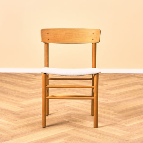 Danish set of 8 dining chairs in beech by Farstrup, model '250'
