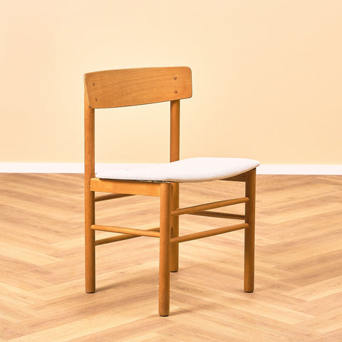 Danish set of 8 dining chairs in beech by Farstrup, model '250'