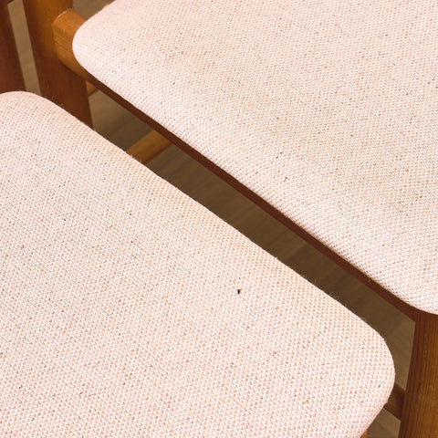 Danish set of 8 dining chairs in beech by Farstrup, model '250'