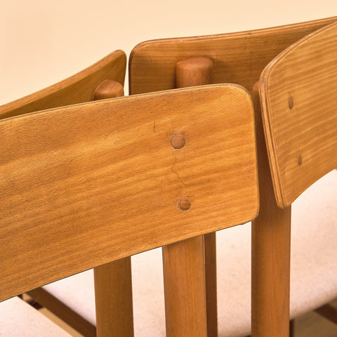 Danish set of 8 dining chairs in beech by Farstrup, model '250'