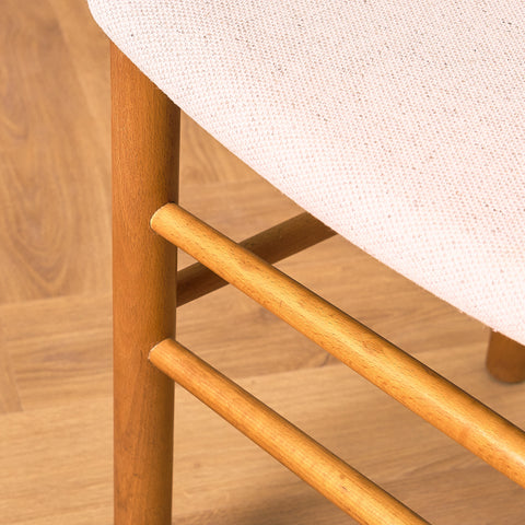 Danish set of 8 dining chairs in beech by Farstrup, model '250'
