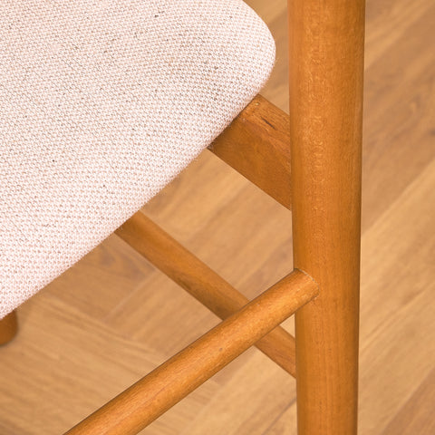 Danish set of 8 dining chairs in beech by Farstrup, model '250'