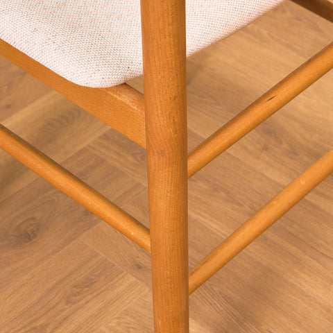 Danish set of 8 dining chairs in beech by Farstrup, model '250'