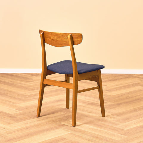 Danish dining chairs in teak & beech by Findahl Møbelfabrik, model 'Møsbol'