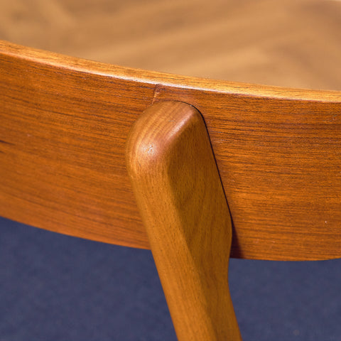 Danish dining chairs in teak & beech by Findahl Møbelfabrik, model 'Møsbol'