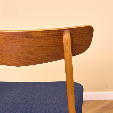 Danish dining chairs in teak & beech by Findahl Møbelfabrik, model 'Møsbol'
