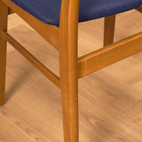 Danish dining chairs in teak & beech by Findahl Møbelfabrik, model 'Møsbol'