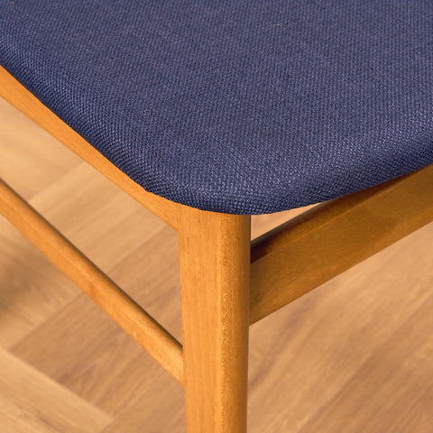 Danish dining chairs in teak & beech by Findahl Møbelfabrik, model 'Møsbol'