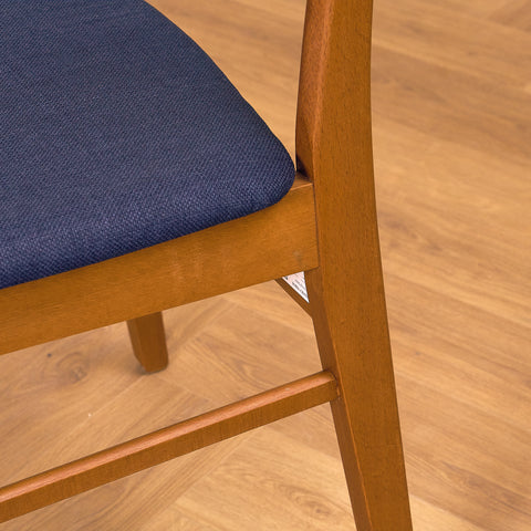Danish dining chairs in teak & beech by Findahl Møbelfabrik, model 'Møsbol'