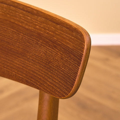 Danish dining chairs in teak & beech by Findahl Møbelfabrik, model 'Møsbol'