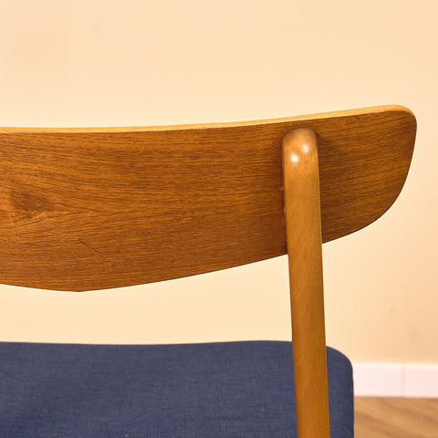 Danish dining chairs in teak & beech by Findahl Møbelfabrik, model 'Møsbol'