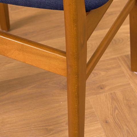 Danish dining chairs in teak & beech by Findahl Møbelfabrik, model 'Møsbol'
