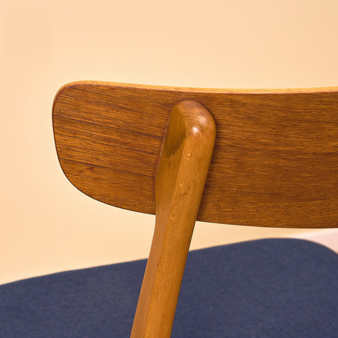 Danish dining chairs in teak & beech by Findahl Møbelfabrik, model 'Møsbol'