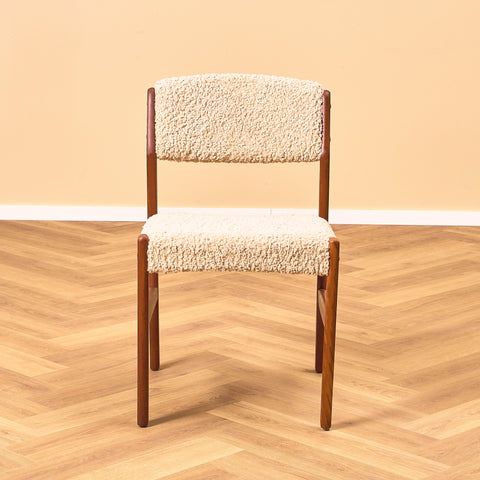 Danish set of 6 dining chairs in teak by Henry Walter Klein