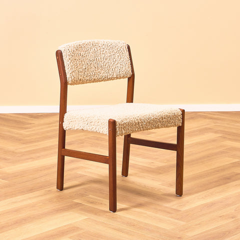 Danish set of 6 dining chairs in teak by Henry Walter Klein