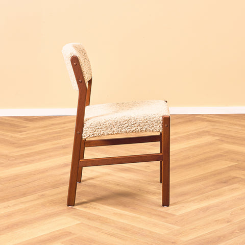 Danish set of 6 dining chairs in teak by Henry Walter Klein