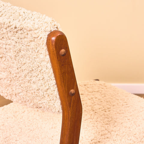 Danish set of 6 dining chairs in teak by Henry Walter Klein