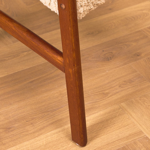 Danish set of 6 dining chairs in teak by Henry Walter Klein