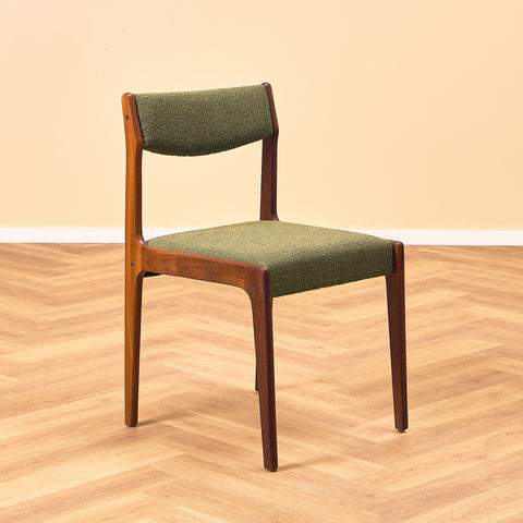 Danish dining chairs in walnut