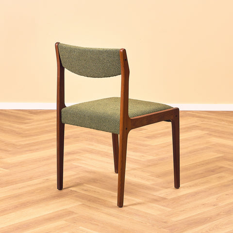 Danish dining chairs in walnut