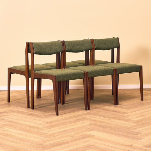 Danish dining chairs in walnut