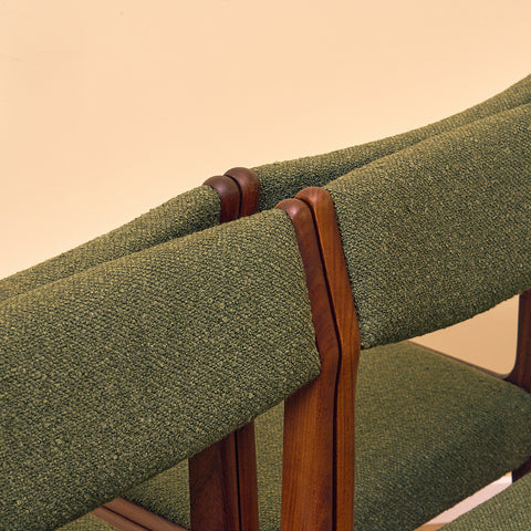 Danish dining chairs in walnut