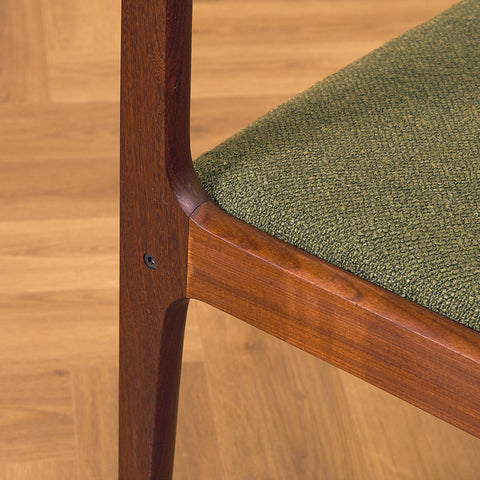 Danish dining chairs in walnut