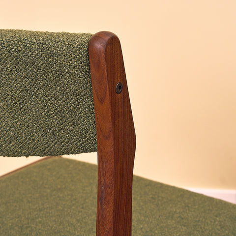 Danish dining chairs in walnut