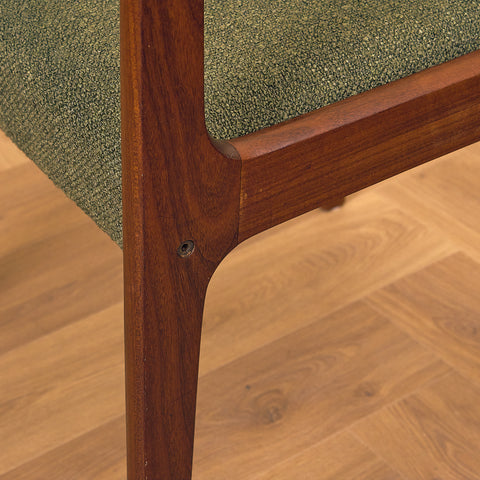 Danish dining chairs in walnut