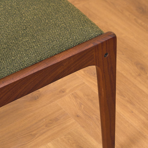 Danish dining chairs in walnut