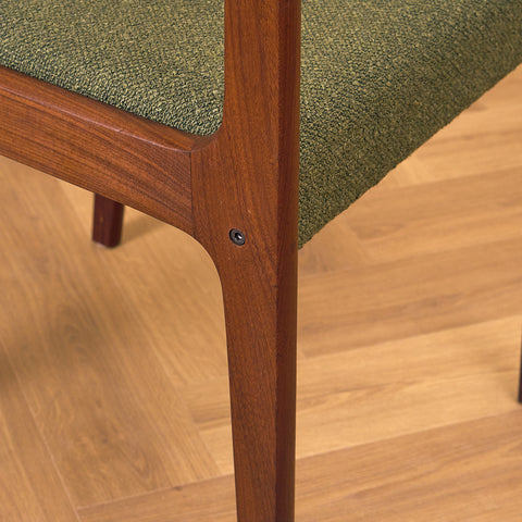 Danish dining chairs in walnut