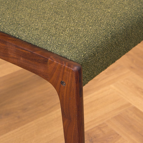 Danish dining chairs in walnut