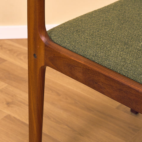 Danish dining chairs in walnut