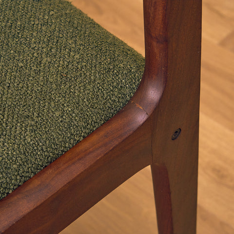 Danish dining chairs in walnut