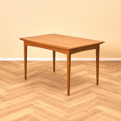 Swedish rectangular dining table in teak by Rosendal Möbelfabrik, Rottne